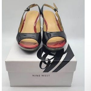 NINE WEST in box low sandal slingback heels 💞